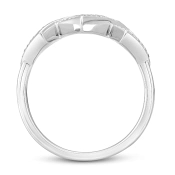 Sterling Silver Diamond 0.20Ctw Ring