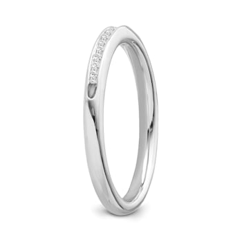 10K White Gold Diamond Ring 0.10Ctw