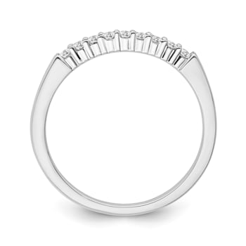 10K White Gold Diamond Ring 0.16Ctw