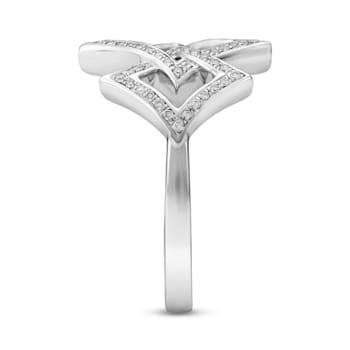 Sterling Silver Diamond 0.20Ctw Ring