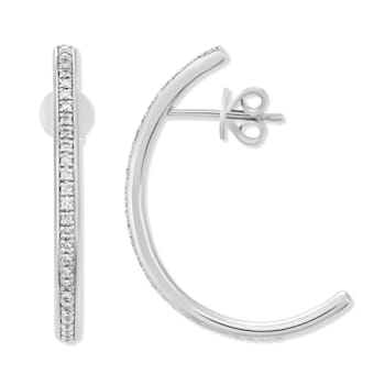 Diamond 0.25Ctw Sterling Silver Earring