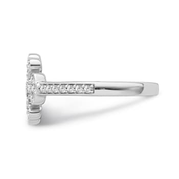 Sterling Silver Diamond 0.33Ctw Ring