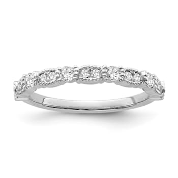 10K White Gold Diamond Ring 0.33Ctw