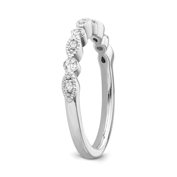 10K White Gold Diamond Ring 0.20Ctw