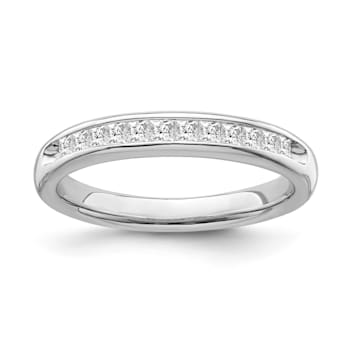10K White Gold Diamond Ring 0.33Ctw