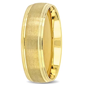 Men's 6mm Comfort Fit Wedding Band in 10K Yellow Gold