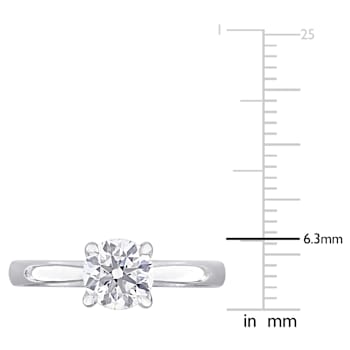 1 CT TW Lab-Grown Diamond Engagement Ring in 14K White Gold