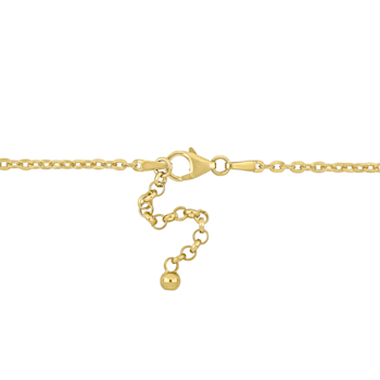 9-10 MM Freshwater Cultured Pearl Necklace in 18K Yellow Gold Over
Sterling Silver
