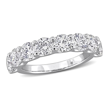 3 CT TW Lab-Grown Diamond Semi-Eternity Ring in 14K White Gold