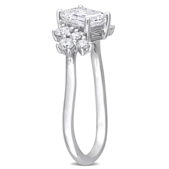 1 1/3 CT TGW Lab Grown Diamond Engagement Ring in 14K White Gold