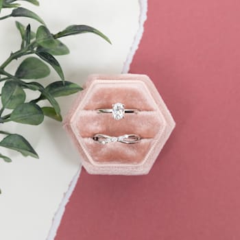 4-1/2 CT DEW Created Moissanite Solitaire Engagement Ring in 10K White Gold