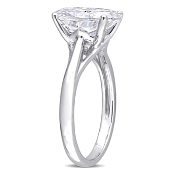 4-1/2 CT DEW Created Moissanite Solitaire Engagement Ring in 10K White Gold