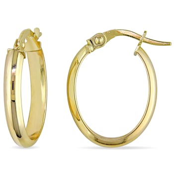 Hoop Earrings in 10k Polished Yellow Gold
