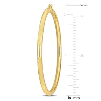 57mm Hoop Earrings in 14k Yellow Gold