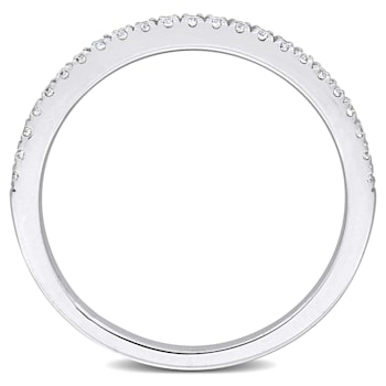1/5 CT TW Lab-Grown Diamond Semi-Eternity Ring in 14K White Gold