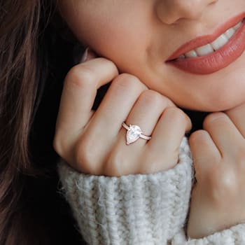3 1/6 CT TW Lab-Grown Diamond Engagement Ring in 14K White Gold
