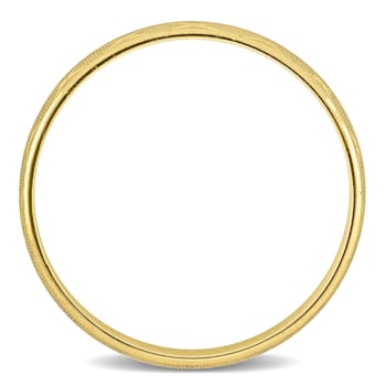 Men's 6mm Lattice Wedding Band in 14K Yellow Gold