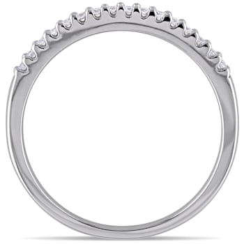 1/7 CT TW Diamond Anniversary Style Band Ring in Sterling Silver