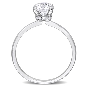 1 CT TW Lab-Grown Diamond Engagement Ring in 14K White Gold