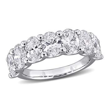 3 1/2 CT TW Lab-Grown Diamond Semi-Eternity Ring in 14K White Gold