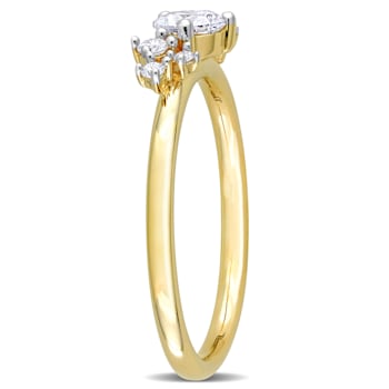 1/2 CT TW Diamond Ring in 14K Yellow Gold