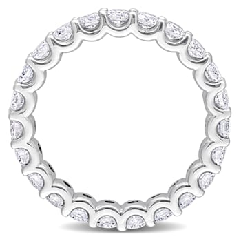2 1/3 CT TGW Lab Grown Diamond Eternity Band in 14K White Gold- Size 9