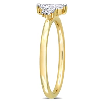 3/8 CT TW Diamond Ring in 14K Yellow Gold