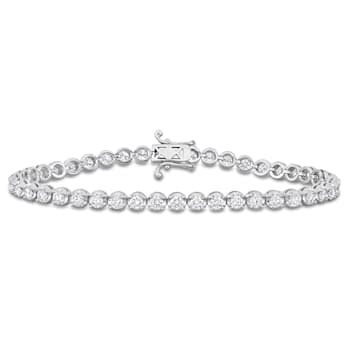3 3/4 CT TW Lab-Grown Diamond Tennis Bracelet in 14K White Gold