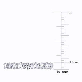 2 1/10 CT TGW Lab Grown Diamond Eternity Band in 14K White Gold- Size 7