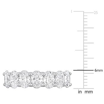 3 CT TW Lab-Grown Diamond Semi-Eternity Ring in 14K White Gold