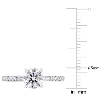 1 1/6 CT TW Lab-Grown Diamond Engagement Ring in 14K White Gold