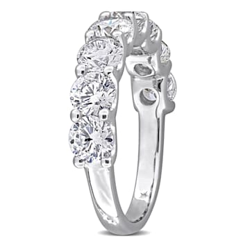 3 CT TW Lab-Grown Diamond Semi-Eternity Ring in 14K White Gold