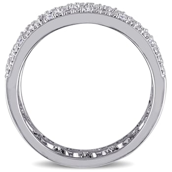 1/8 CT TW Diamond Heart Link Bridal Set in Sterling Silver