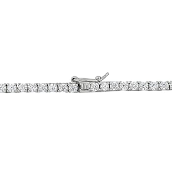 32 1/3 CT TGW Cubic Zirconia Tennis Necklace in Sterling Silver