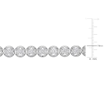 4 4/5 CT TW Lab-Grown Diamond Tennis Bracelet in 14K White Gold