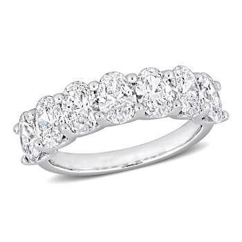 3 CT TW Lab-Grown Diamond Semi-Eternity Ring in 14K White Gold