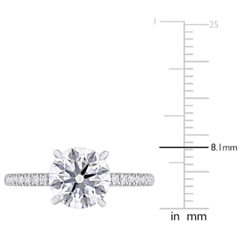 2 1/6 CT TW Lab-Grown Diamond Engagement Ring in 14K White Gold