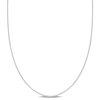 Cable Chain Necklace in Platinum, 24 in