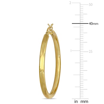 40mm Hoop Earrings in 10k Yellow Gold