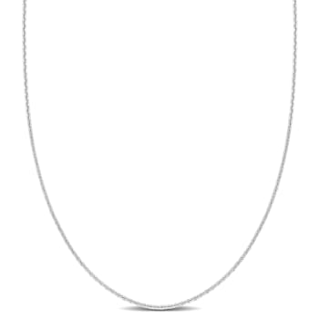 Cable Chain Necklace in Platinum, 18 in