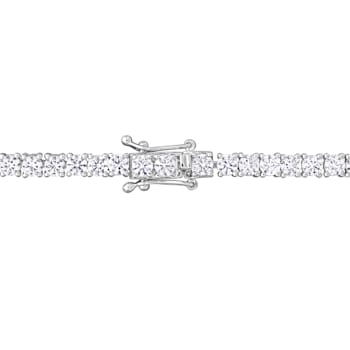 63 4/5 CT TGW Created Ruby and Created White Sapphire Necklace in
Sterling Silver