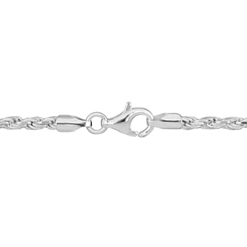 2.2MM Rope Chain Necklace in Sterling Silver