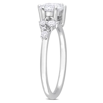 1 1/4 CT TGW Lab Grown Diamond Engagement Ring in 14K White Gold