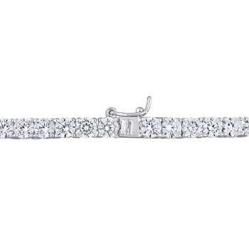 46 1/3 CT TGW Cubic Zirconia Tennis Necklace in Sterling Silver