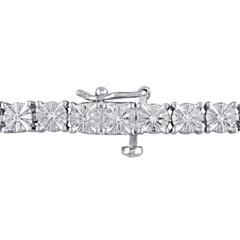 1/4 CT TW Diamond Tennis Bracelet in Sterling Silver