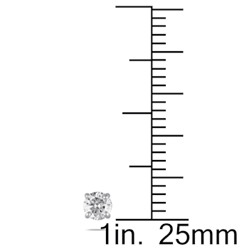 1/3 CT TW Diamond Stud Earrings in Sterling Silver