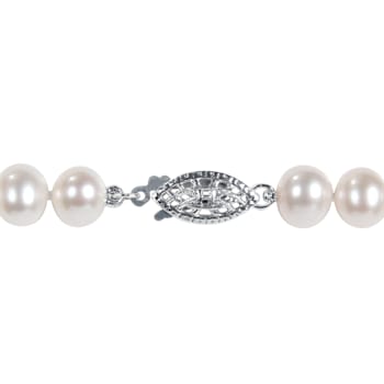 6.5 - 7 MM Cultured Freshwater Pearl 16" Strand with Sterling
Silver Clasp