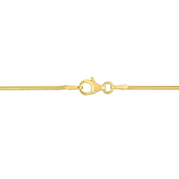 1.2MM Snake Chain Bracelet in 18K Yellow Gold Over Sterling Silver