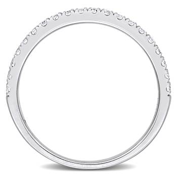 1/3 CT TW Lab-Grown Diamond Anniversary Ring in 14K White Gold