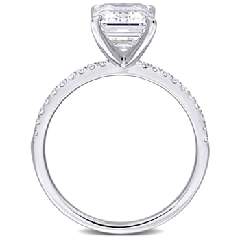 3 1/10 CT TW Lab-Grown Diamond Engagement Ring in 14K White Gold
